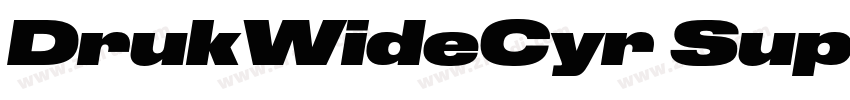 DrukWideCyr Super字体转换 DrukWideCyr Super字体转换